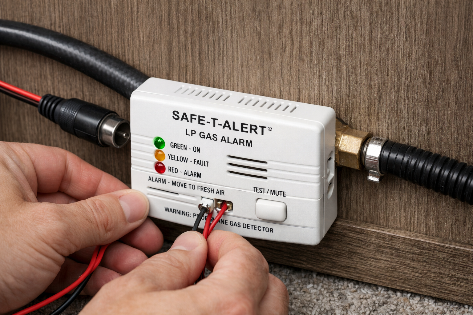 AIRSTREAM CLASSIC 33FB - LP Gas Detector Replacement