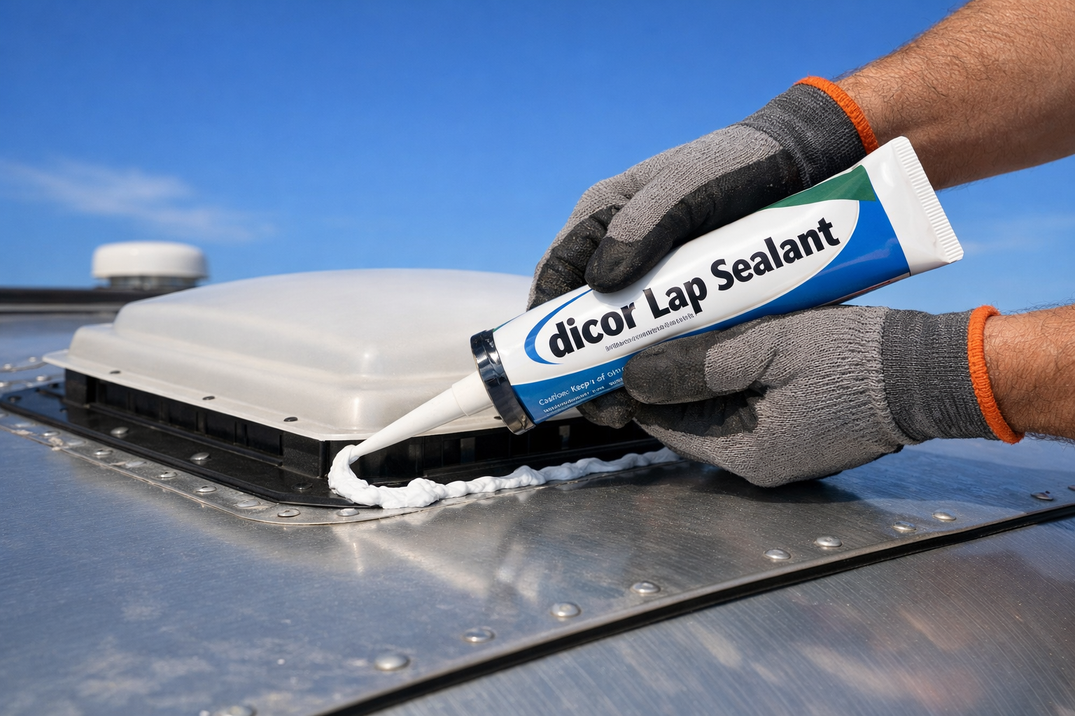 AIRSTREAM CLASSIC 33FB - Roof Rivet Sealing & Leak Repair