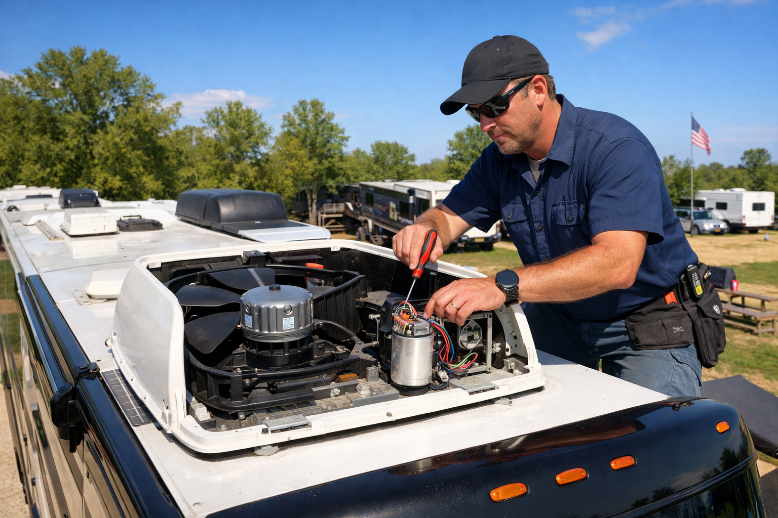 Coachmen Mirada – AC Capacitor & Fan Motor Service