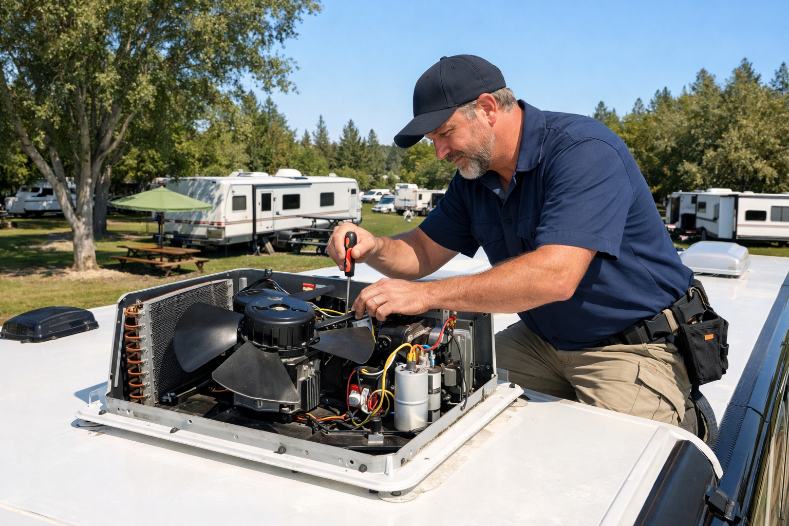 Entegra Esteem – AC Capacitor & Fan Motor Service