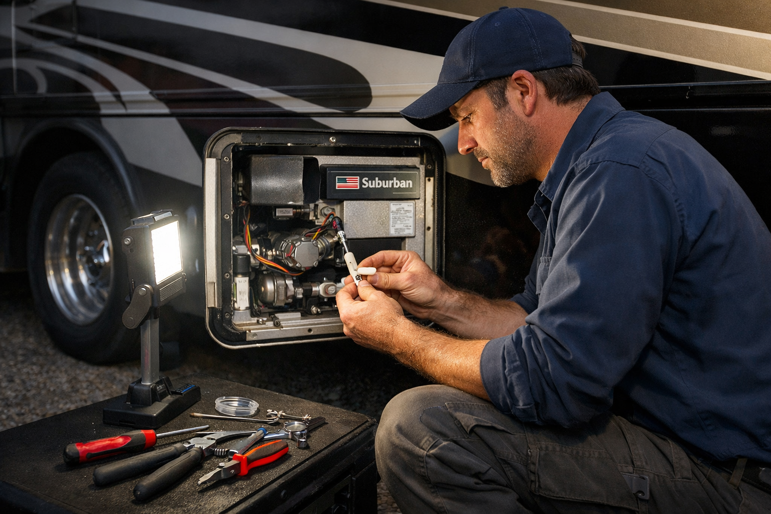 Fleetwood Discovery – Furnace Igniter & Control Board Replacement