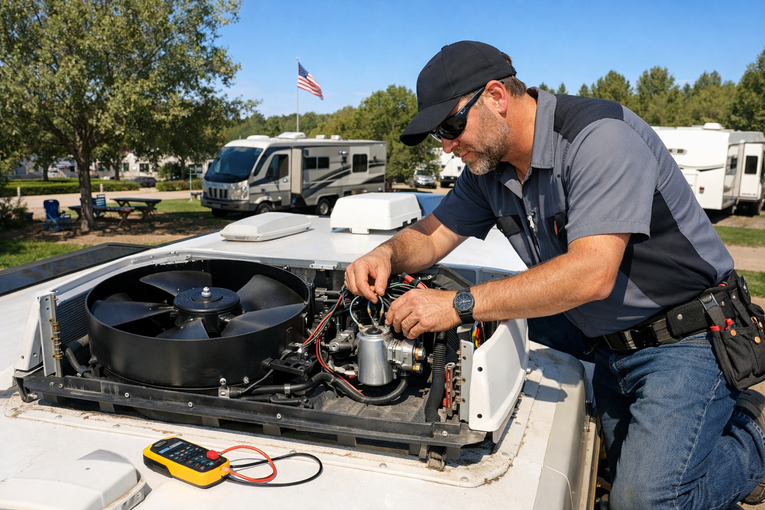 Forest River FR3 – AC Capacitor & Fan Motor Service