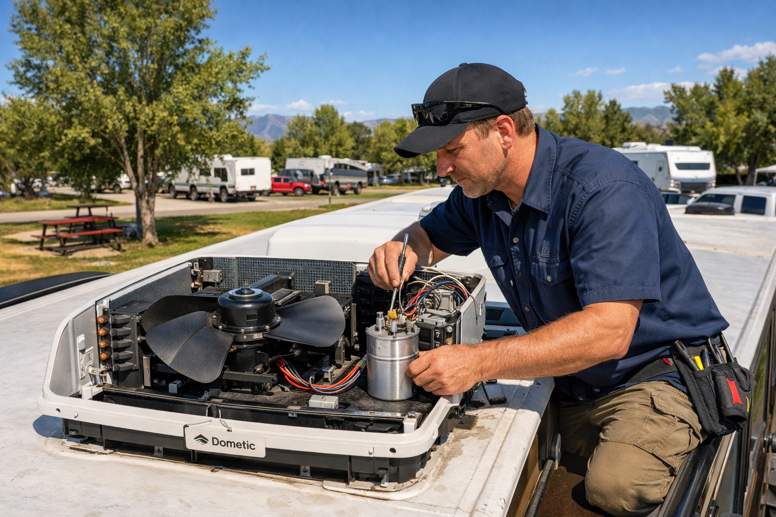 Forest River Solera – AC Capacitor & Fan Motor Service