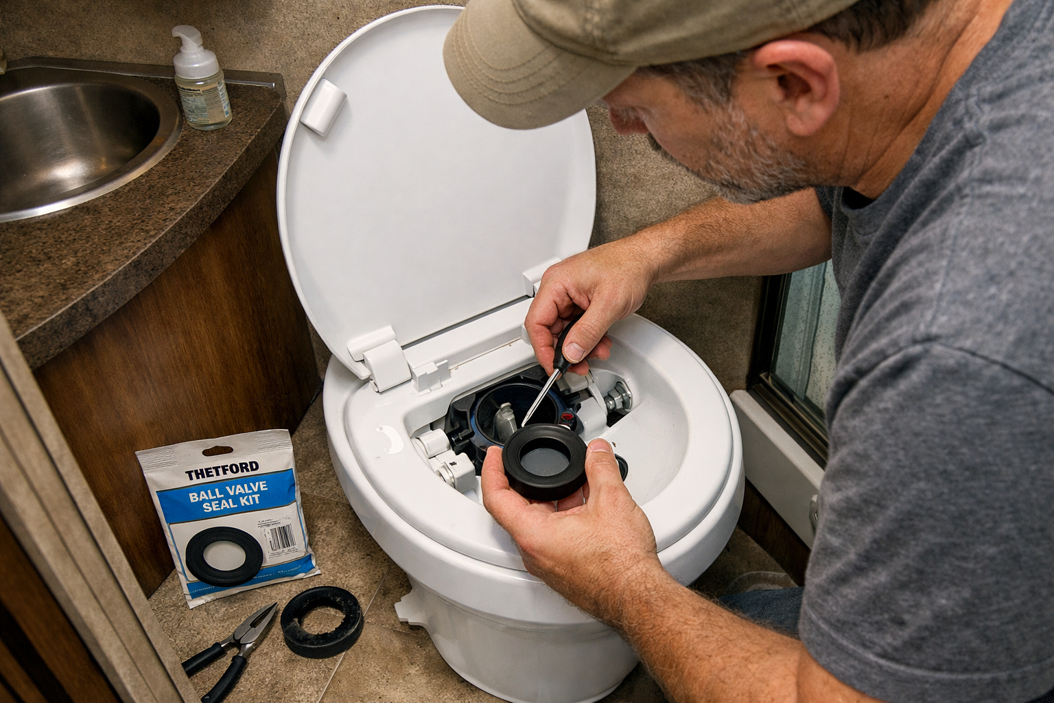 JAYCO JAY FLIGHT 174BH - Toilet Seal Kit Replacement