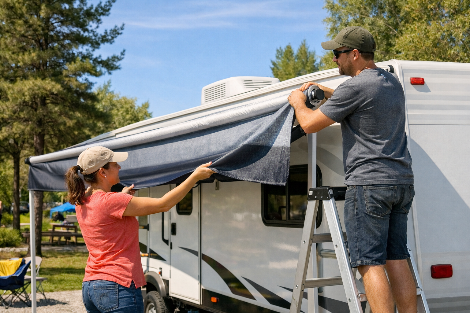 KEYSTONE PASSPORT 221BH - Awning Fabric & Motor Replacement