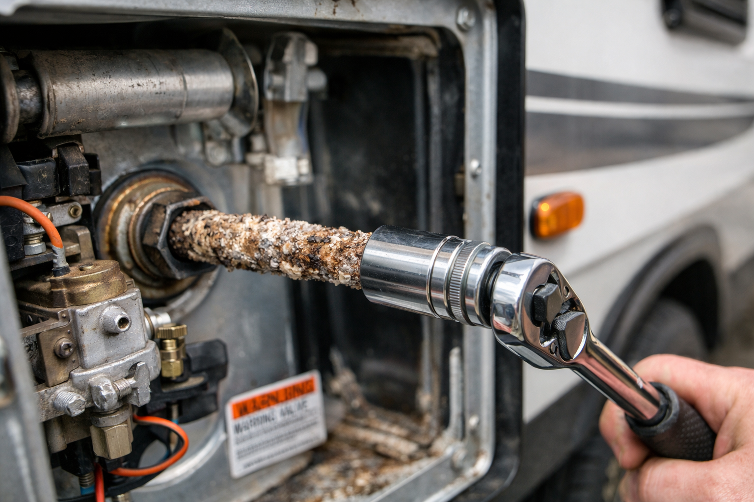 LANCE 1985 - Water Heater Anode Rod Replacement