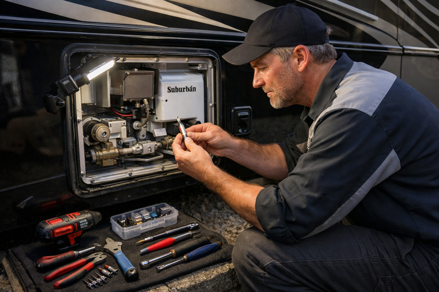 Newmar Bay Star Sport – Furnace Igniter & Control Board Replacement