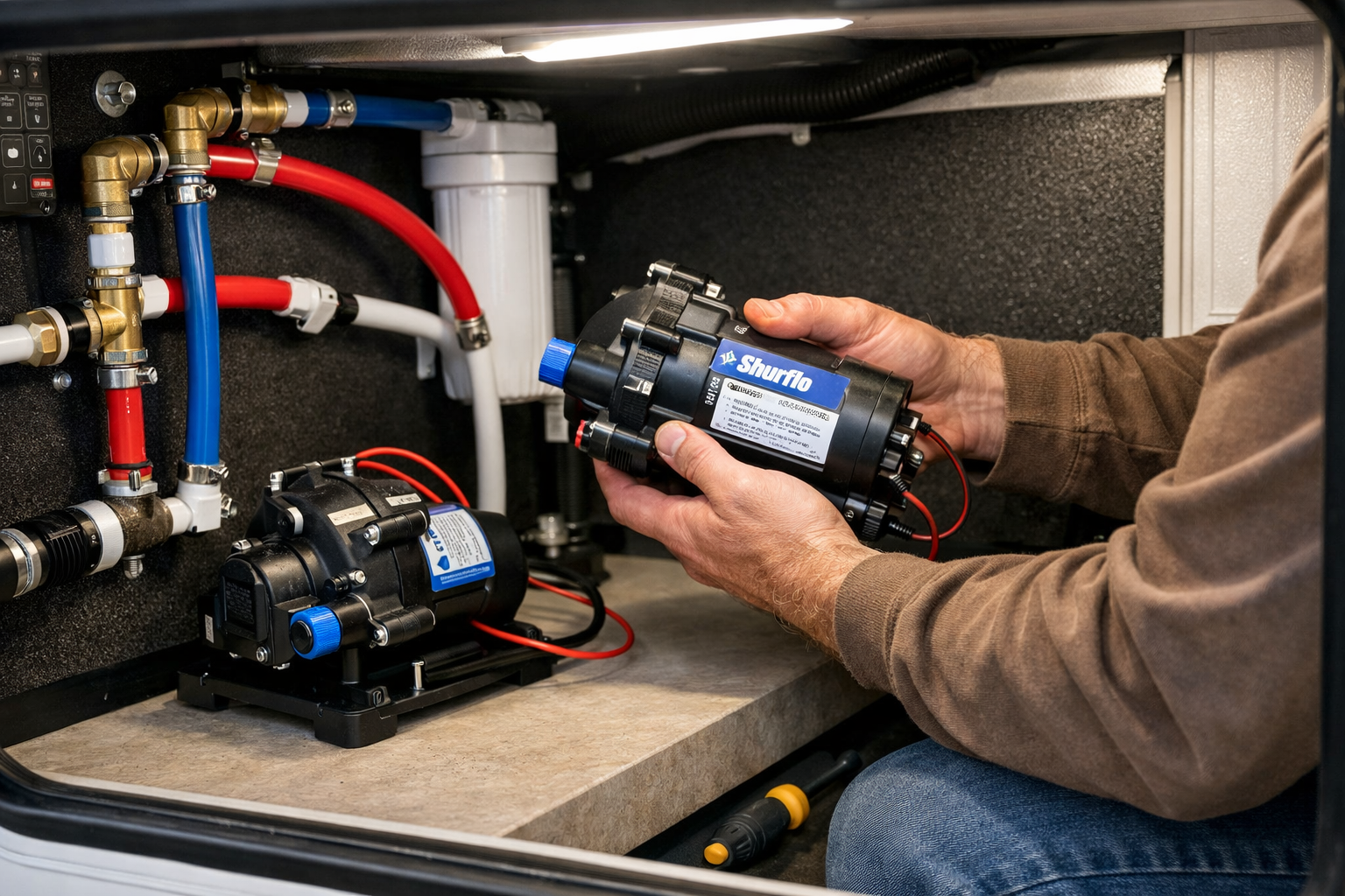 NUCAMP T@B 400 - Water Pump Replacement