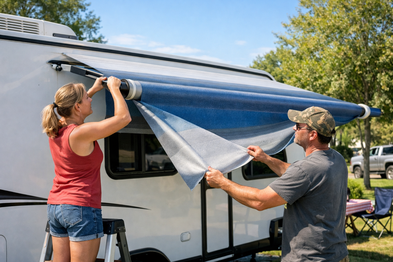 PRIME TIME AVENGER 27DBS - Awning Fabric Replacement