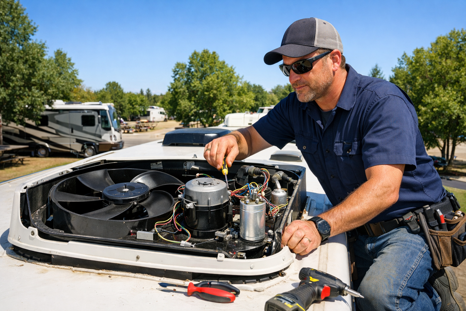 Thor Chateau – AC Capacitor & Fan Motor Service