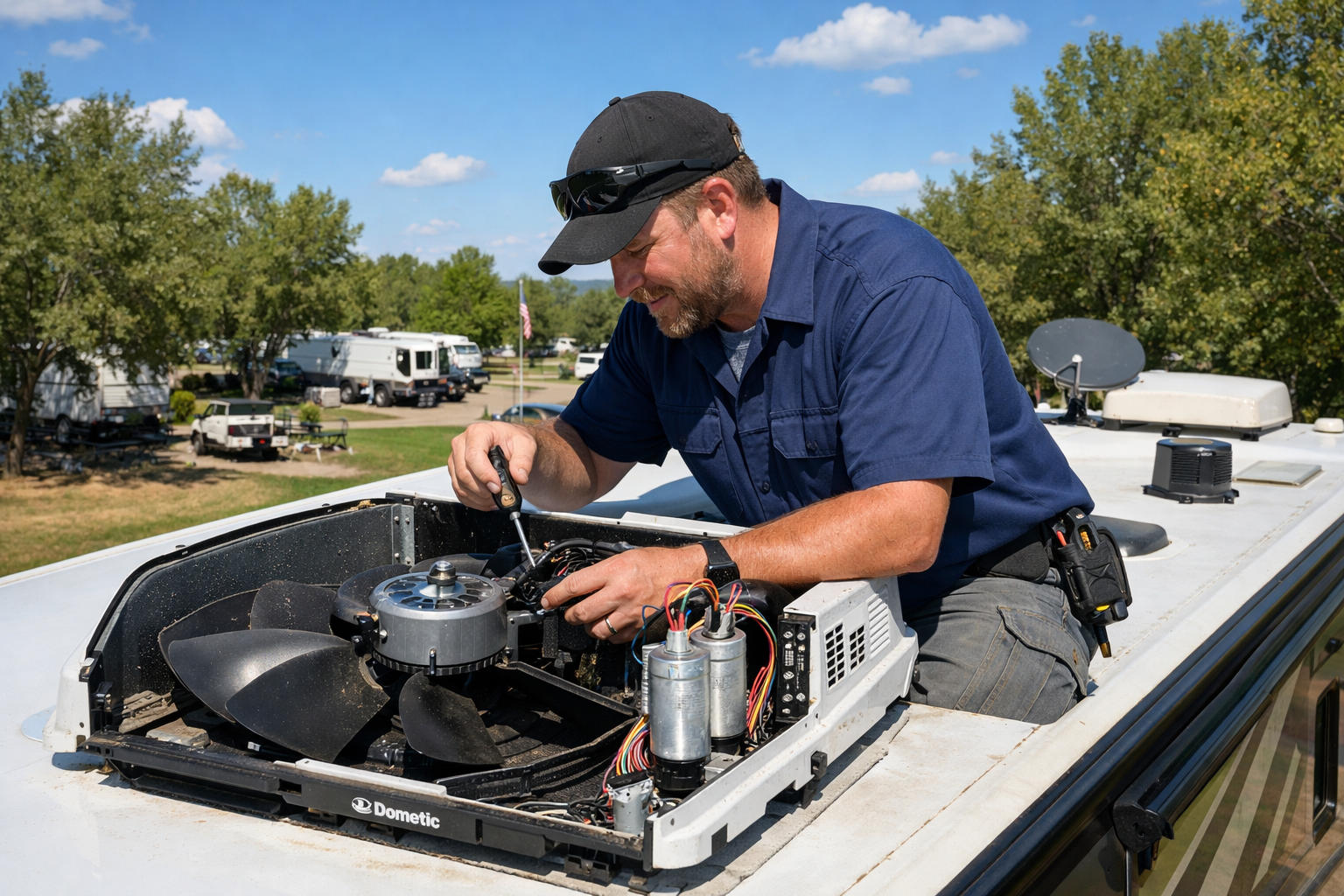 Thor Four Winds – AC Capacitor & Fan Motor Service