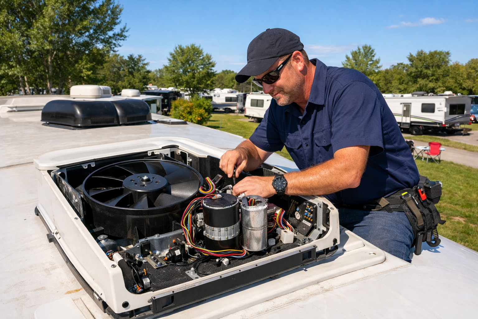 Thor Outlaw – AC Capacitor & Fan Motor Service