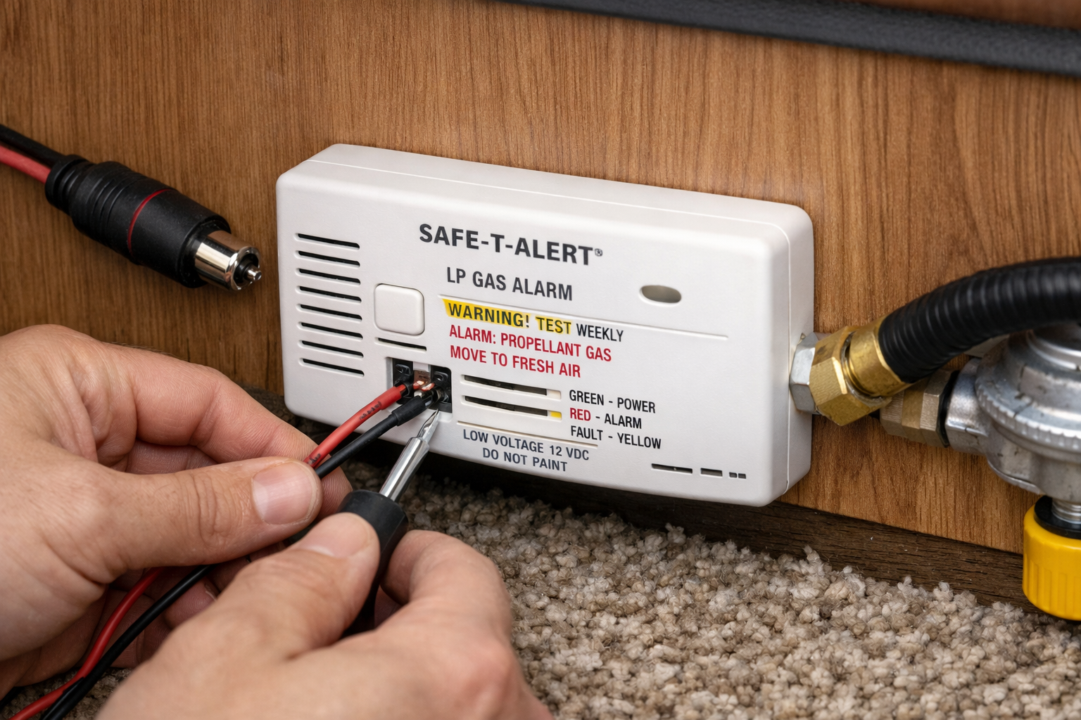 WINNEBAGO MICRO MINNIE 1700BH - LP Gas Detector Replacement