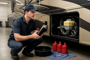 Newmar Dutch Star Chassis Fluids: Transmission Check & Hub Oil