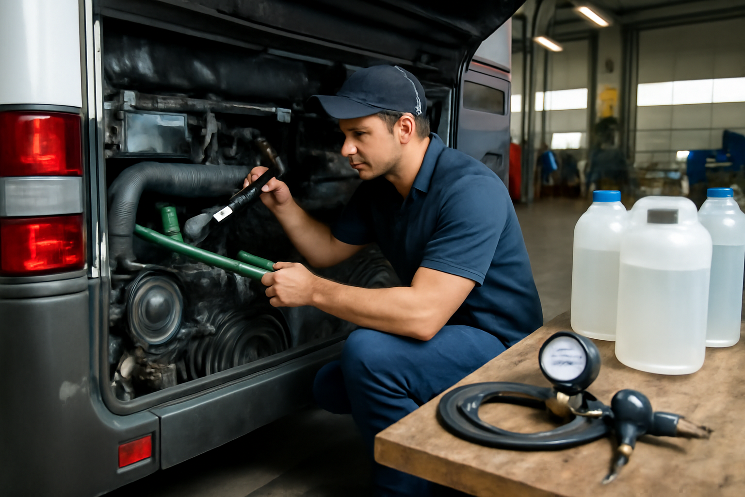 Tiffin Allegro Bus Engine Coolant Leak Repair Guide (Cummins ISL 8.9L)