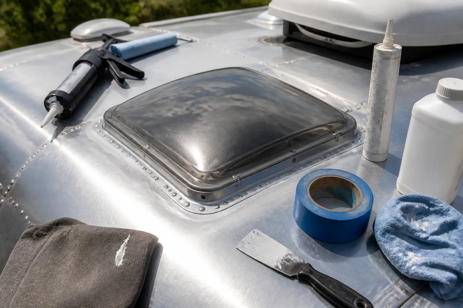 AIRSTREAM INTERSTATE 19X – Roof Seal and Skylight Maintenance