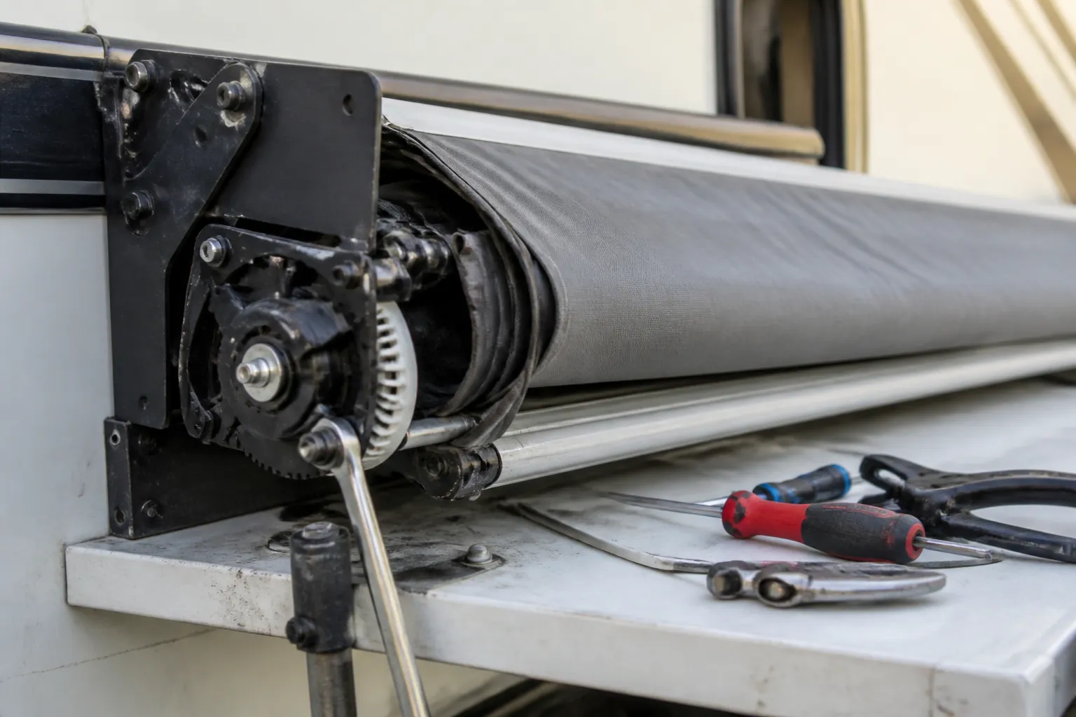CHINOOK BAYSIDE – Awning Mechanism Repair and Fabric Replacement