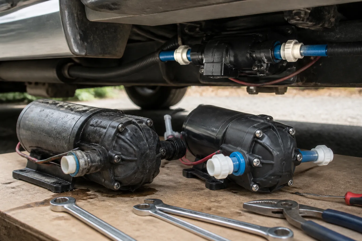 COACHMEN FREELANDER – Water Pump Replacement