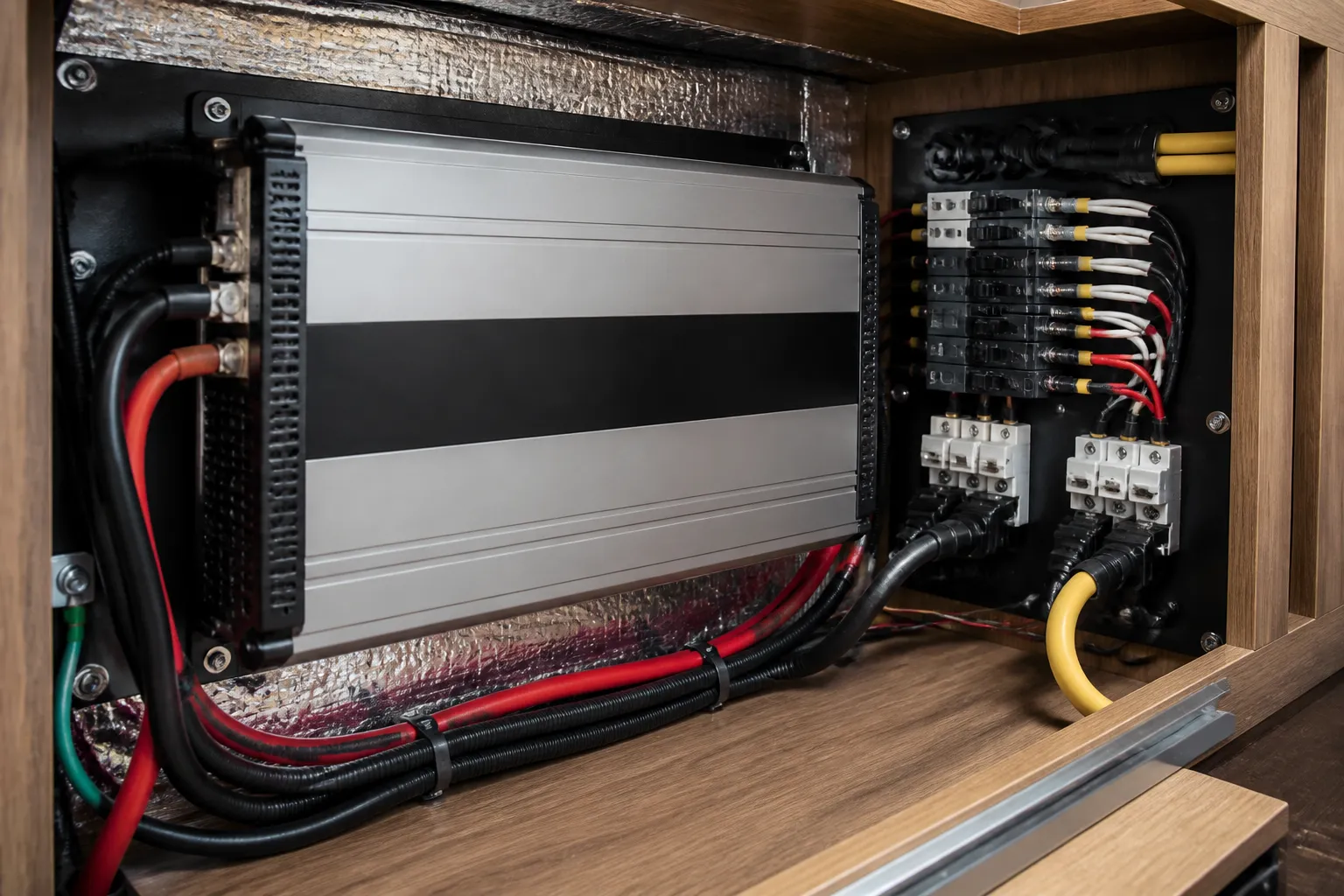 COACHMEN GALLERIA – Electrical Inverter and Shore Power Integration Service