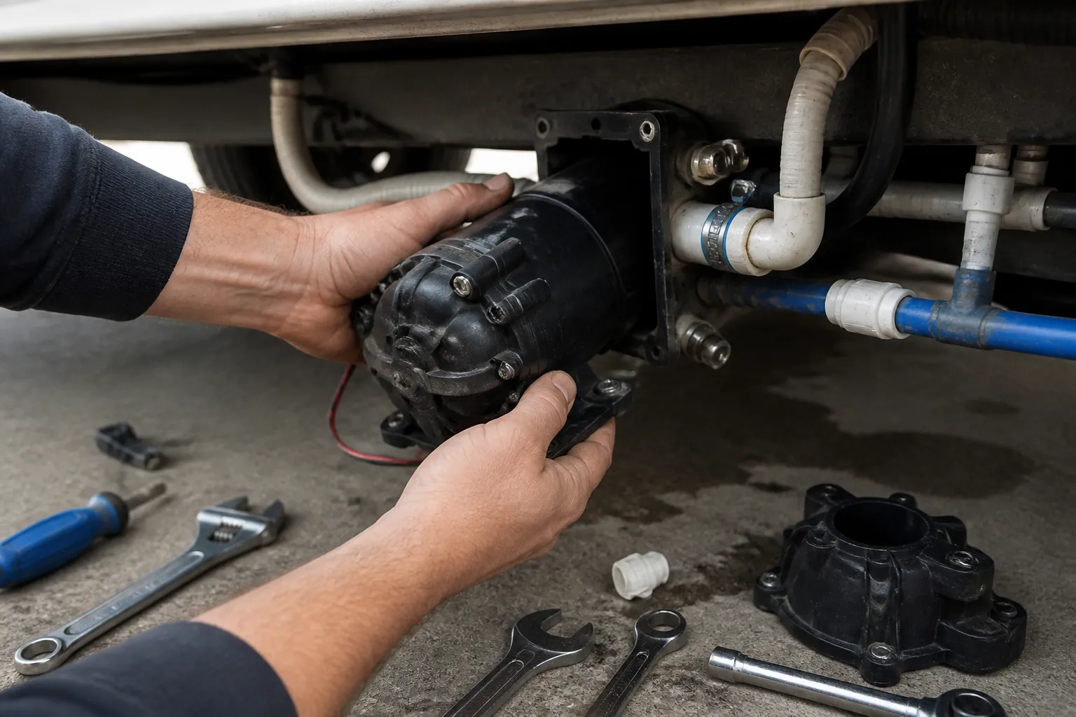 ENTEGRA ACCOLADE (Super C) – Water Pump Replacement