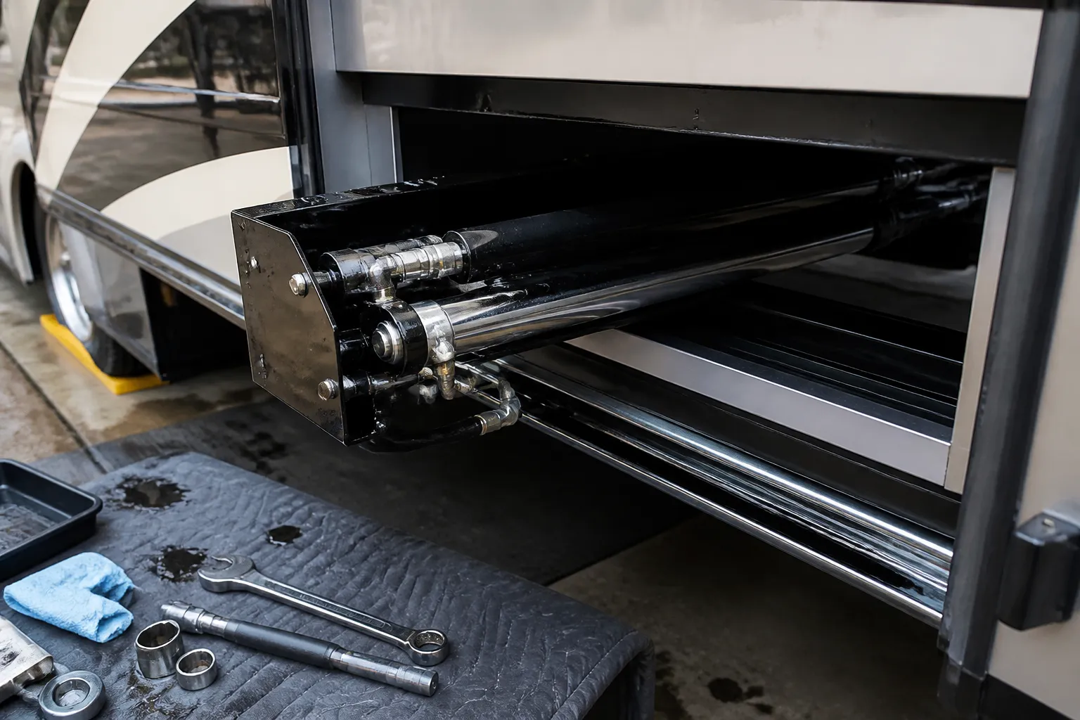 FOREST RIVER BERKSHIRE – Slide-Out Hydraulic Service