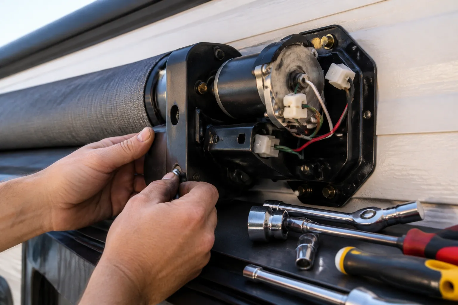 Grand Design Reflection – RV Awning Fabric and Motor Replacement