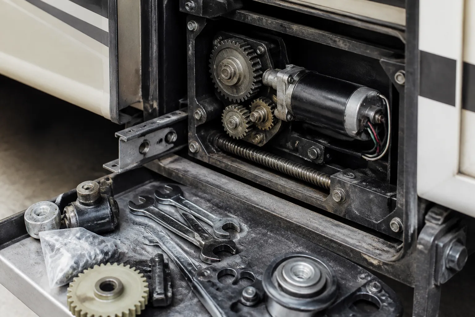 Highland Ridge Open Range – RV Slide-Out Motor and Gear Replacement