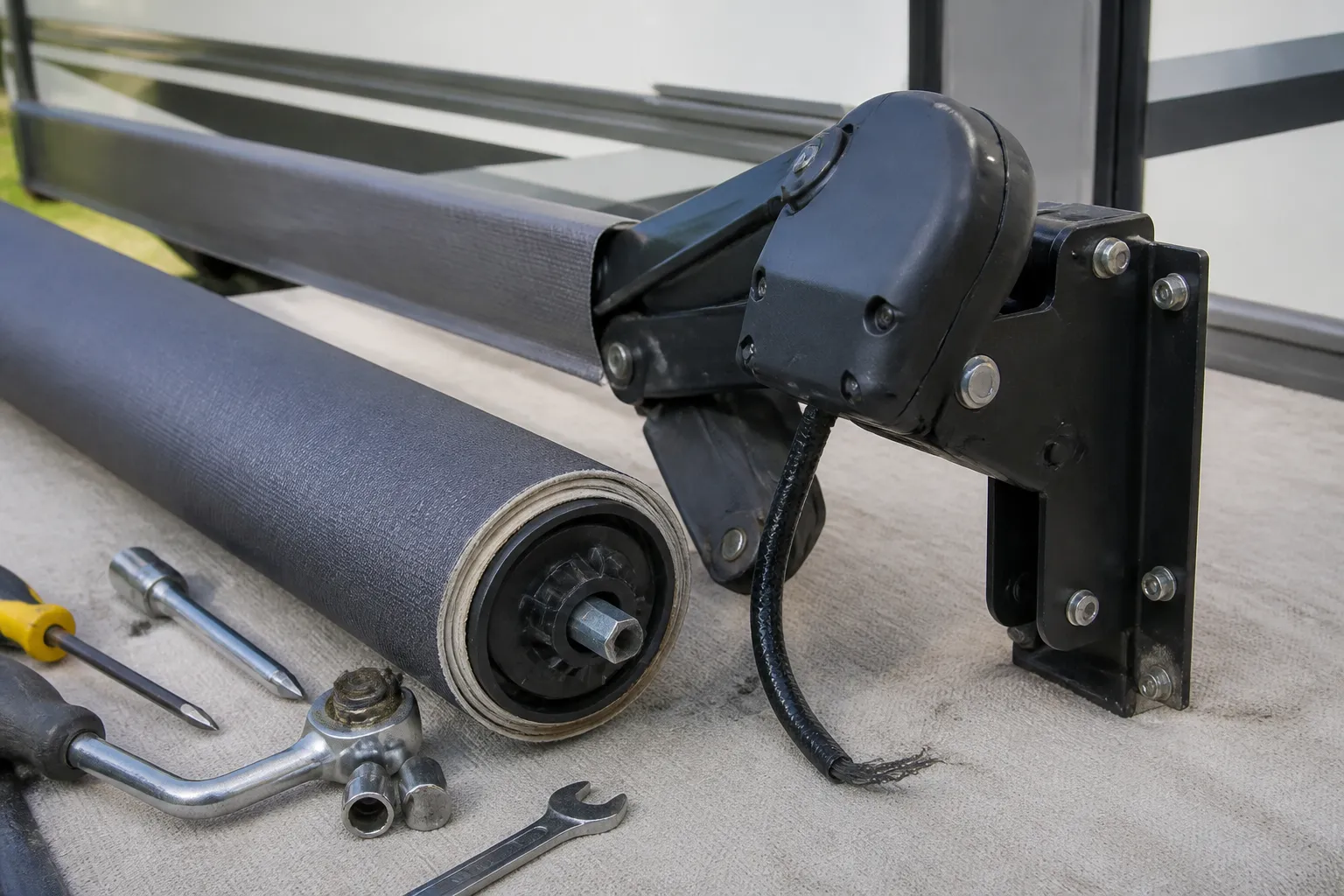 Keystone Alpine – RV Awning Fabric and Motor Replacement
