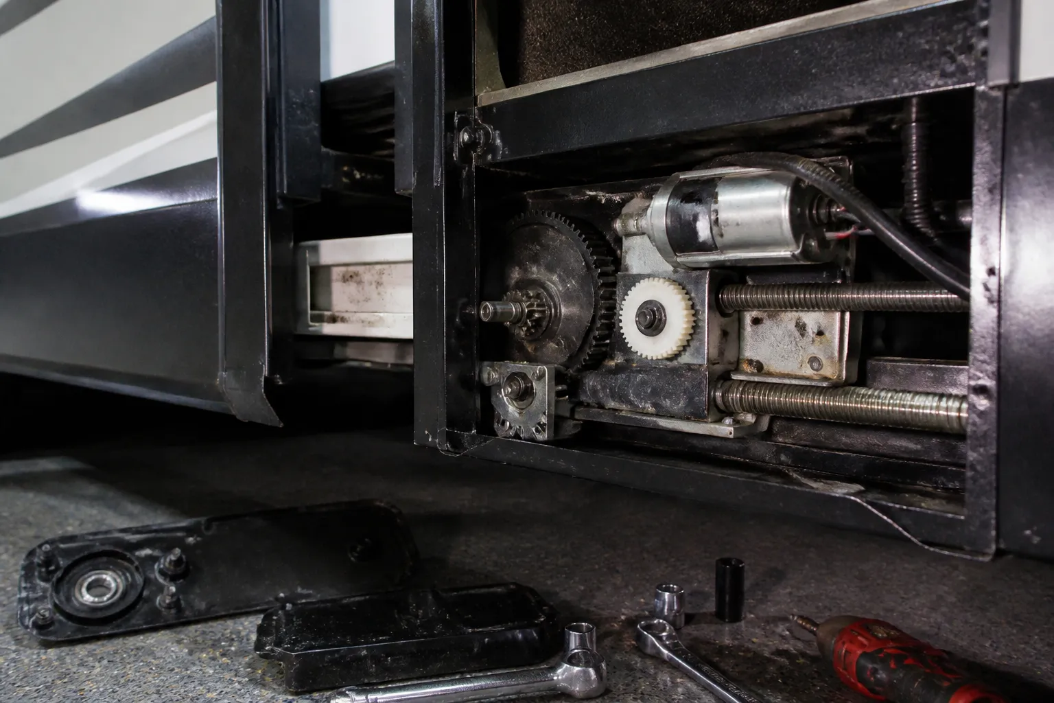 KZ Durango – RV Slide-Out Motor and Gear Replacement