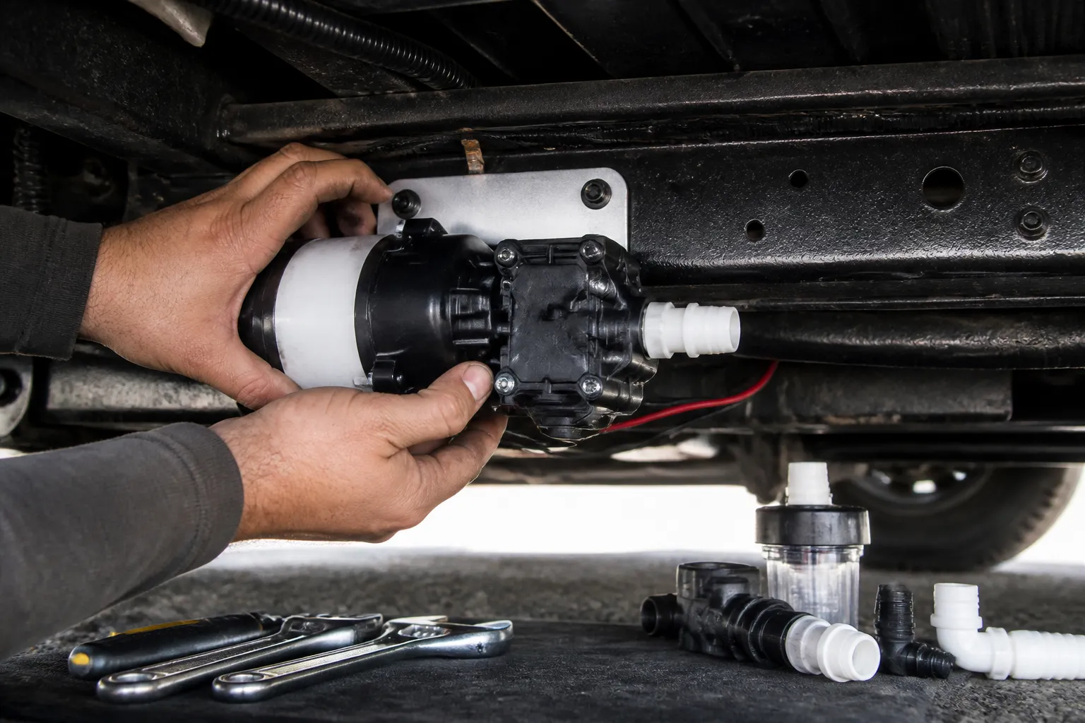 LEISURE TRAVEL VANS UNITY – Water Pump Replacement