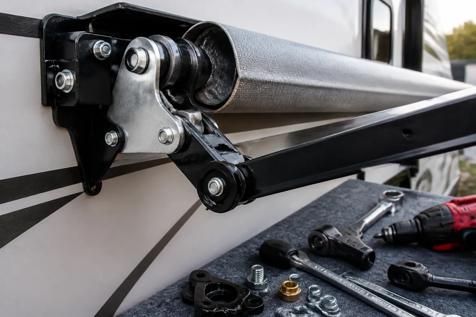THOR DAZZLE – Awning Mechanism Repair and Fabric Replacement