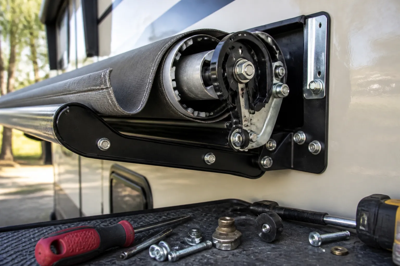 THOR TRANQUILITY – Awning Mechanism Repair and Fabric Replacement