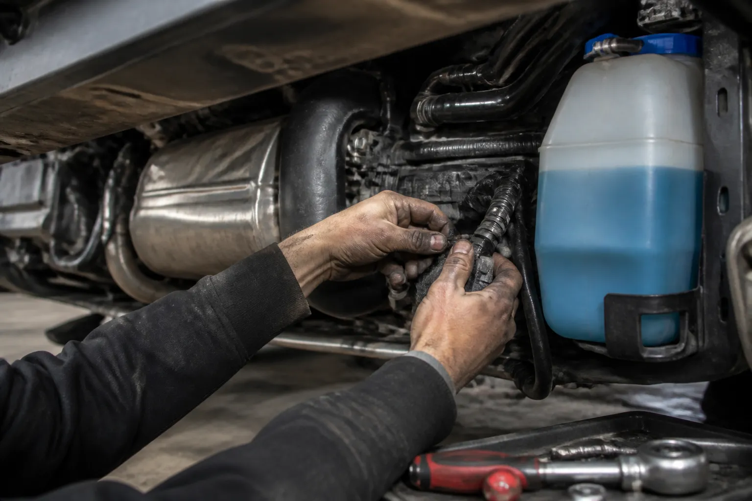 WINNEBAGO REVEL 44E – Mercedes Sprinter Diesel Engine Maintenance (DEF and DPF Service)