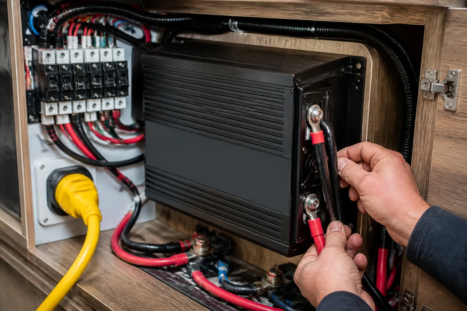 WINNEBAGO TRAVATO – Electrical Inverter and Shore Power Integration Service