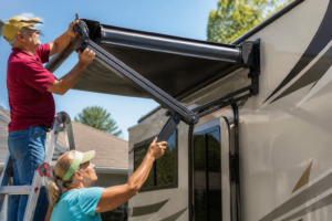How to Adjust RV Awning Arms: Spring Tension & Pitch Guide